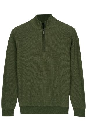 Baileys Pullover 1/2 Zip 2-Tone Cotton 795 Dark Green 795 Dark Green