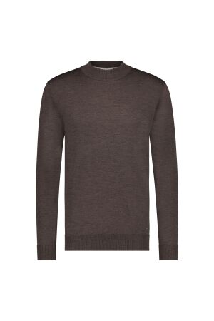 Born with Appetite BERRY mockneck 100% Merino 2004 Dark Brown 2004 Dark Brown