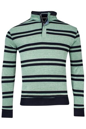 Baileys Sweatshirt Pique Stripes 2-tone 100%Co 70 Green 70 Green
