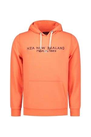 NZA New Zealand Auckland Diamond Hooded Sweat 1510 Red Orange 1510 Red Orange
