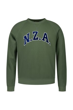 NZA New Zealand Auckland SWEAT ROUND NECK 100% COTTON 1765 LIGHT SAGE 1765 LIGHT SAGE
