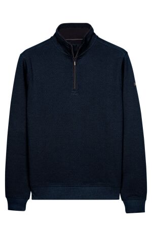 Baileys Sweatshirt 1/2 Zip 2-tone Jacquard Cotton 60 Navy 60 Navy