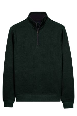 Baileys Sweatshirt 1/2 Zip 2-tone Jacquard Cotton 77 Leaf Green 77 Leaf Green