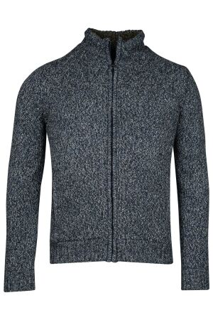 Baileys Zip Cable Knit 45%PC/37%WO/18%Silk 679 Denim 679 Denim