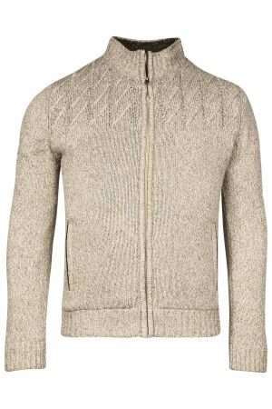 Baileys Zip Cable Knit 45%PC/37%WO/18%Silk 839 Dark Sand 839 Dark Sand