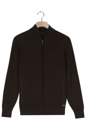 Baileys Cardigan Zip all-over 2-tone 100%Co 895 Dark Brown 895 Dark Brown