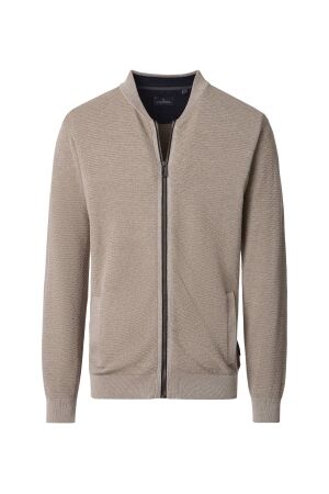 Casa Moda Full Zip Cardigan 100% Cotton 663 Beige 663 Beige