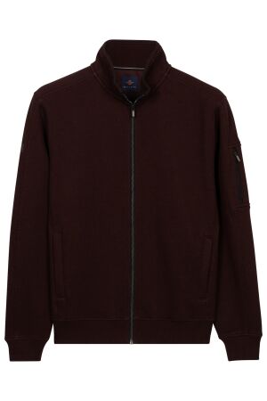 Baileys Sweat Cardigan Zip Structure Jacquard 49 Dark Cassis 49 Dark Cassis