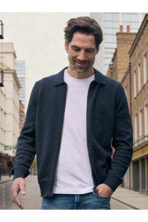 Lerros Jacket Full Zip Mossy 485 Classic Navy 485 Classic Navy