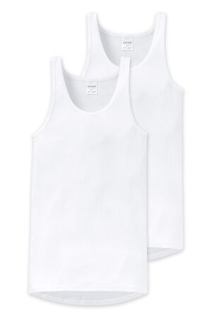 Schiesser Singlet 2-pack ***** Wit Wit Schiesser Singlet 2-pack ***** Wit Wit
