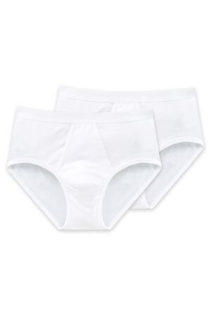 Schiesser Sportsbrief 2-pack ***** Wit Wit