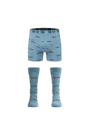 Ton Sur Ton Boxer + Sokken Max Verstappen Blauw Blauw