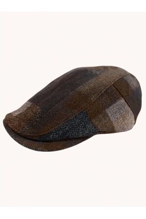 A Fish Named Fred Flatcap bold check 604 Navy 604 Navy A Fish Named Fred Flatcap bold check 604 Navy 604 Navy