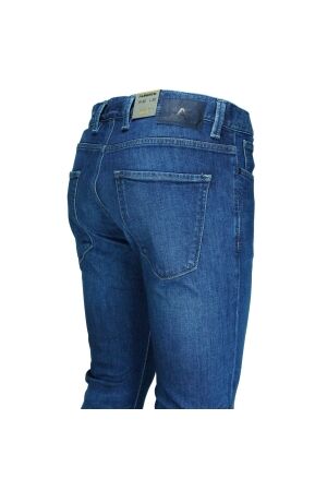 Alberto Organic Denim Navy Slim Fit Blauw Blauw