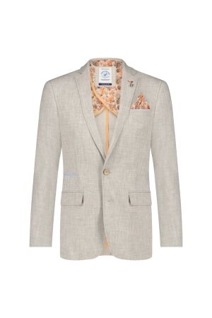 A Fish Named Fred Blazer Linen Look Sand Sand