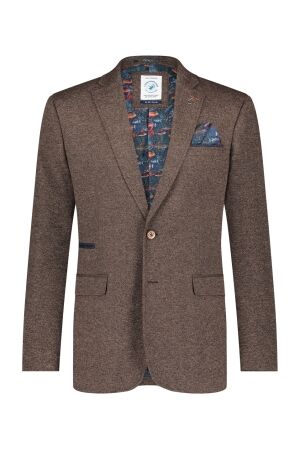 A Fish Named Fred Blazer Pique Chocolate Brown Chocolate Brown