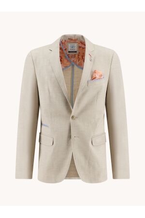 A Fish Named Fred Blazer linen look Poly Visc Linen 205 Sand 205 Sand