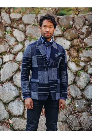 A Fish Named Fred Blazer Patchwork 604 Navy 604 Navy