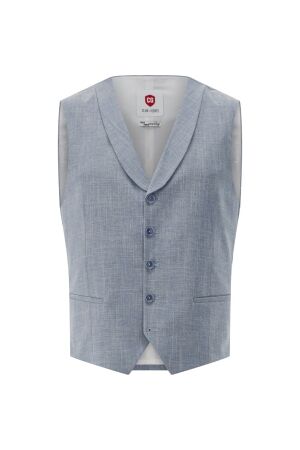 Club of Gents Waistcoat: 43/26/11% Co/Wol/Li 61 Blau 61 Blau Club of Gents Waistcoat: 43/26/11% Co/Wol/Li 61 Blau 61 Blau