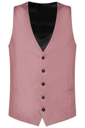 Digel Waistcoat: Slim Fit Jersey 64 Rot 64 Rot Digel Waistcoat: Slim Fit Jersey 64 Rot 64 Rot