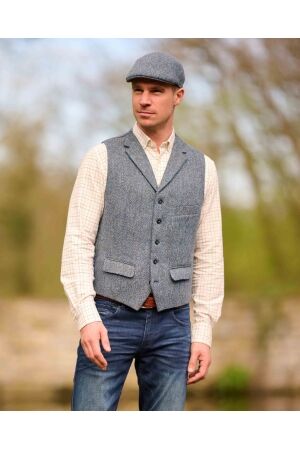 Wellington Wales Waistcoat Harris Tweed 616 Tweed of Water 616 Tweed of Water