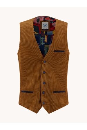 A Fish Named Fred Waistcoat rib 207 Cognac 207 Cognac