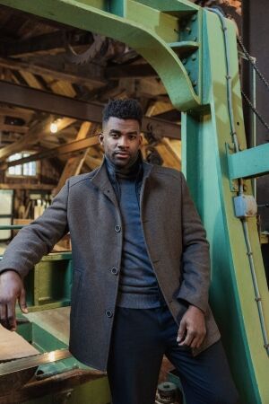 Donders 1860 Wool Jacket 590 Black/Brown 590 Black/Brown