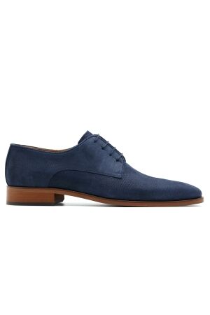 melik Gabbro Veterschoen S0861 Donkerblauw suède S0861 Donkerblauw suède